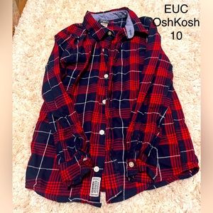 Osh Kosh Christmas Button Up Size 10